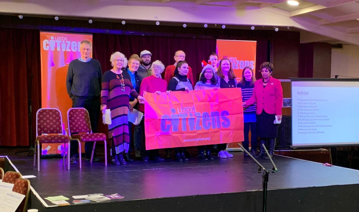 LeedsCitizens's tweet photo. Our South Leeds members launched their Southbank for South Leeds campaign last night to a packed Holbeck Club with poetry, singing and even ribbon twirling! CEG and local councillors on board - massive energy for change in the south of the city. Let’s go! https://t.co/3KquUbYmeN