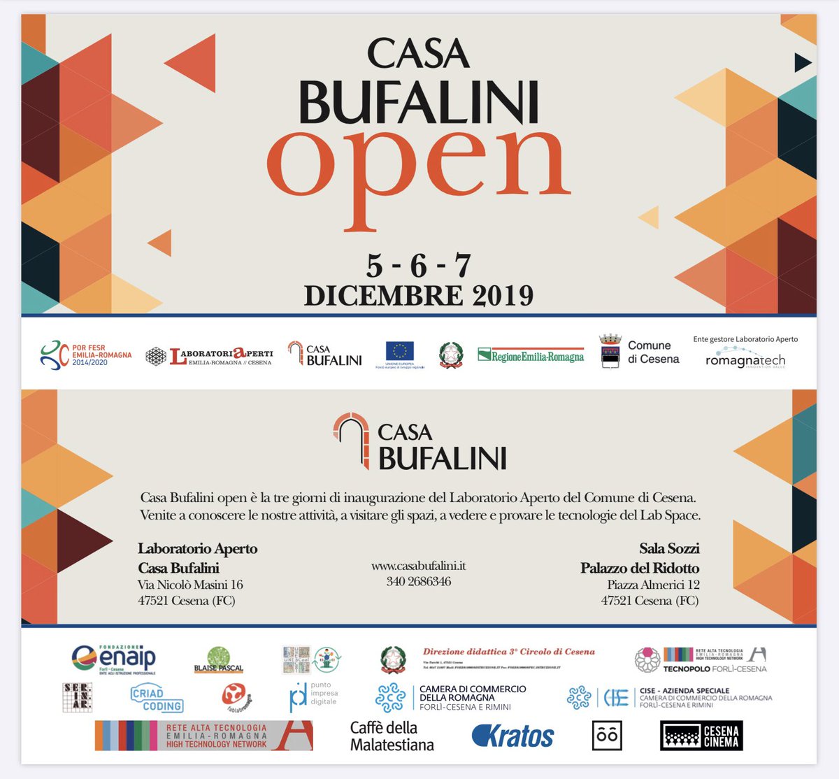 VesperLind70's tweet photo. Vento di innovazione a Cesena... #SaveTheDate https://t.co/VvebqjSH4T