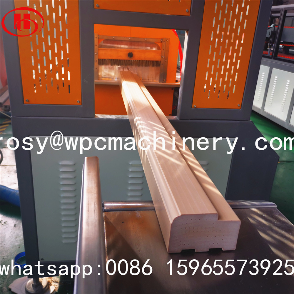 tongsanmachine's tweet image. WPC door frame making machine
1,material: PVC+wood
2,extruder: high output conical double screw
3,calibrator:high speed cooling #wpcDoorFrameMachine #wpcDoorProfileExtrusionLine #wpcDoorJambMachine #pvcProfileExtrusionLine #wpcMachine