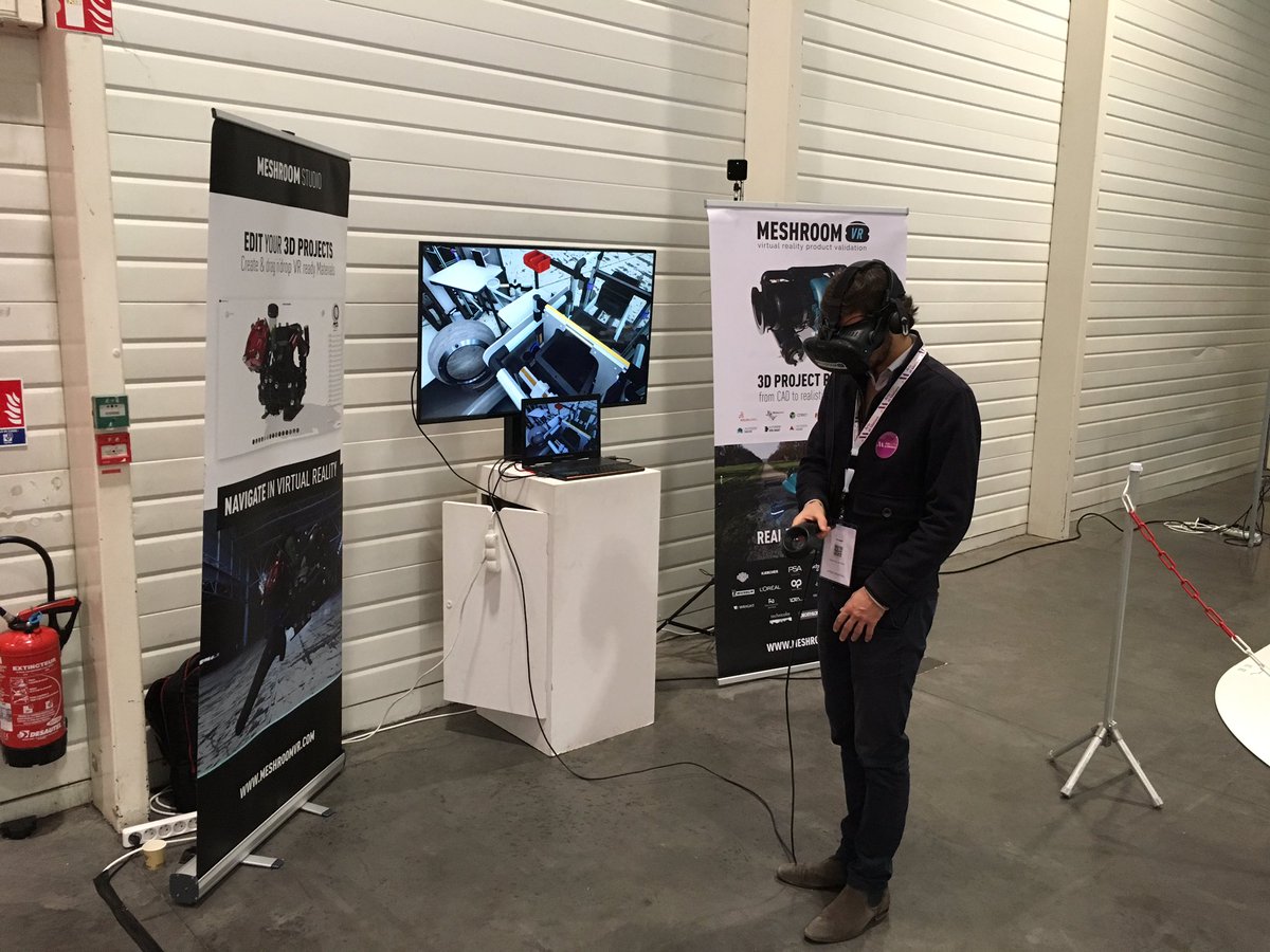 Weviz3D's tweet photo. Venez découvrir @MeshroomVR au salon @vivindustry ! La validation de votre future usine, c’est chez nous ! #réalitévirtuelle #projet3D #usinedufuture #rv #traindufutur https://t.co/rvz85y621p