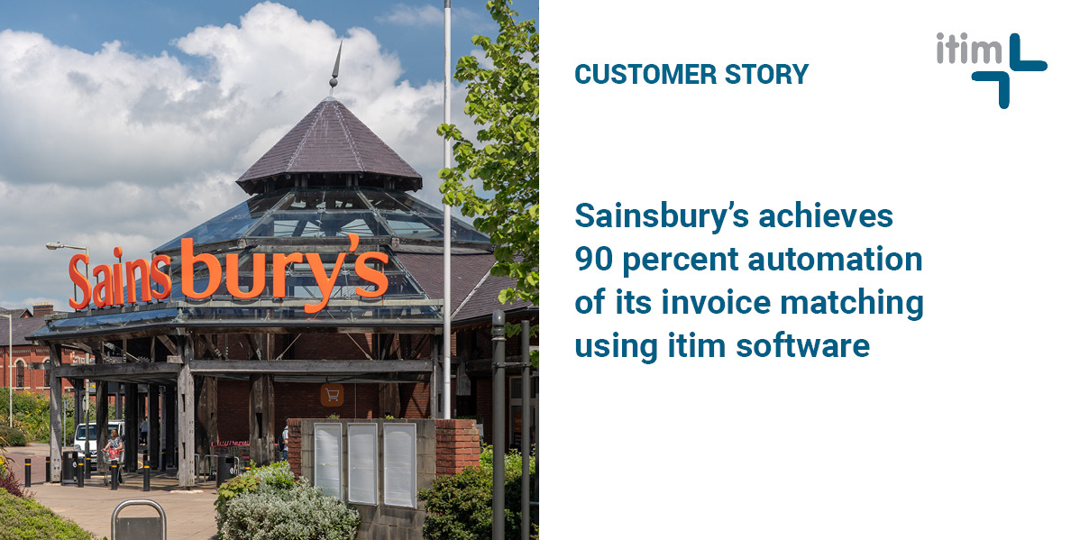 itimLondon's tweet photo. We are proud to work with Sainsbury’s who are able to process 90% of their supplier invoices without manual intervention thanks to itim’s invoice matching solution. #invoicematching #apautomation https://t.co/qi1VL52tbT https://t.co/ZHYxVTcTon