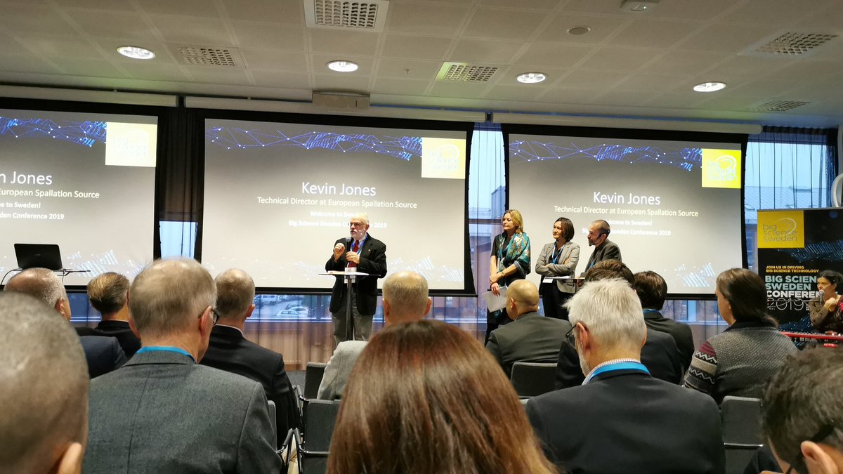 Sci_inno's tweet photo. Kevin Jones TD at ESS on the status of @essneutron and a humble remark on not being able to meet science 2023 without "stewardship" from the surrounding environment. A very wise remark, I think👍 https://t.co/Np15OXuq4d