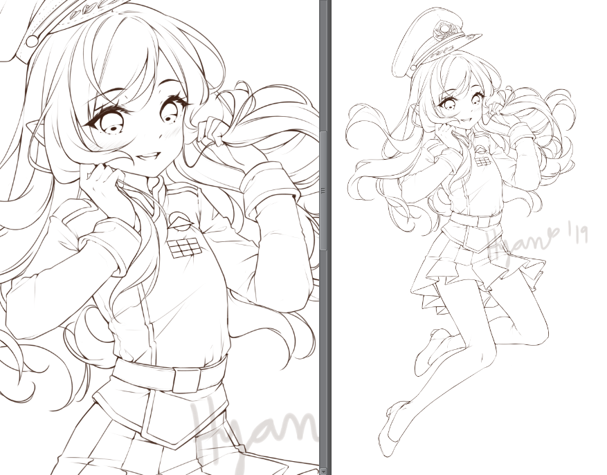 I'm attempting to do my lines thinner (to my standards), and I must say, it was super fun * W*) 