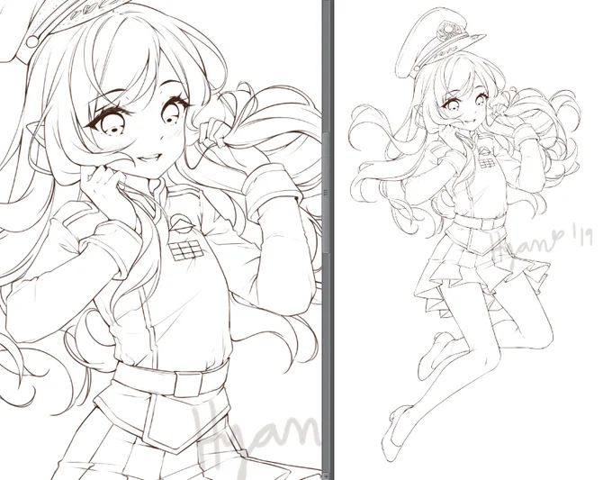 I'm attempting to do my lines thinner (to my standards), and I must say, it was super fun * W*) 