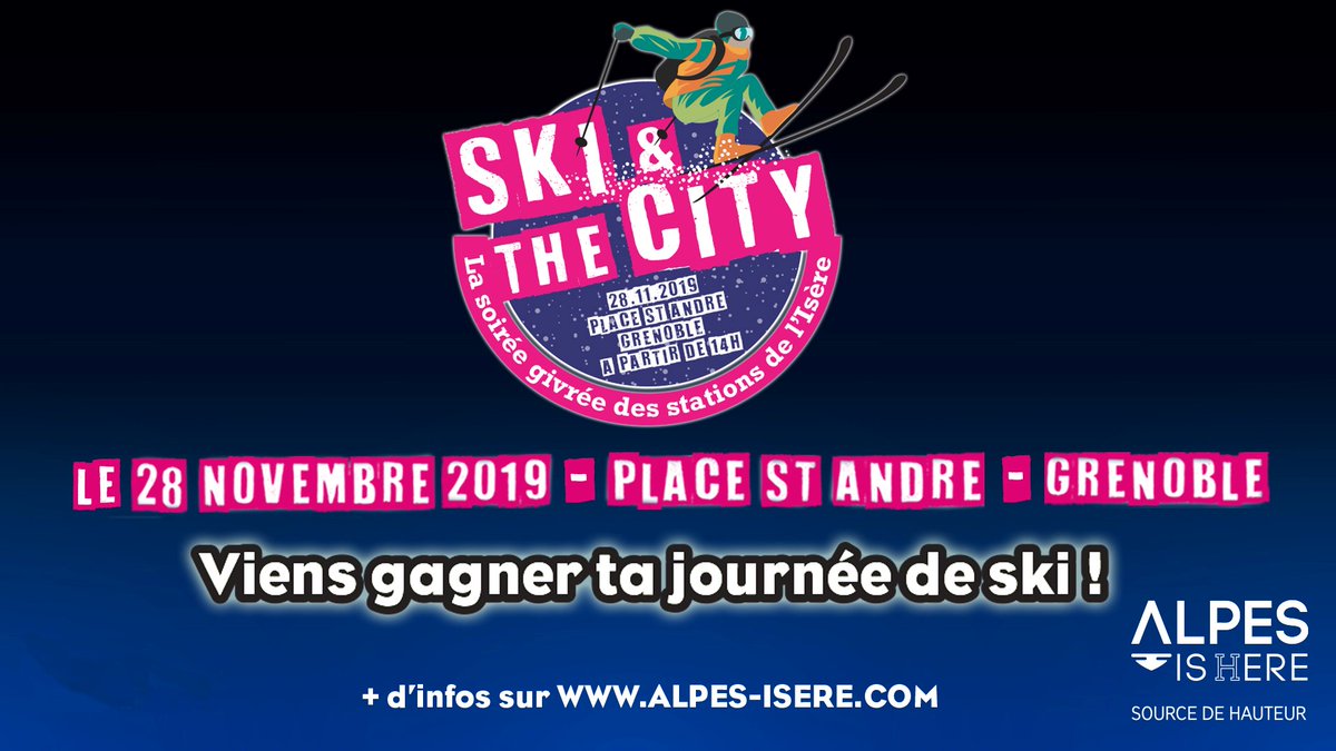 oz_en_oisans's tweet photo. Hâte que la saison commence ? ⛷🤩
Retrouvez-nous jeudi à #Grenoble pour l'événement #SkiandtheCity  ! 

➡ https://t.co/r8GKHRGjE1 https://t.co/ud4kZoi26R