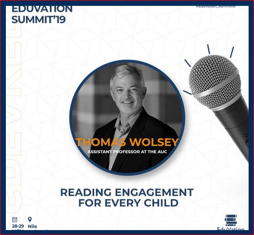 TDWolsey's tweet photo. #EgyptReads  https://t.co/EN1YGMZHTr #education #literacyforall #aucgse @ EduVation &amp; Nile Univ. this weekend. https://t.co/IU2oVG4nJT