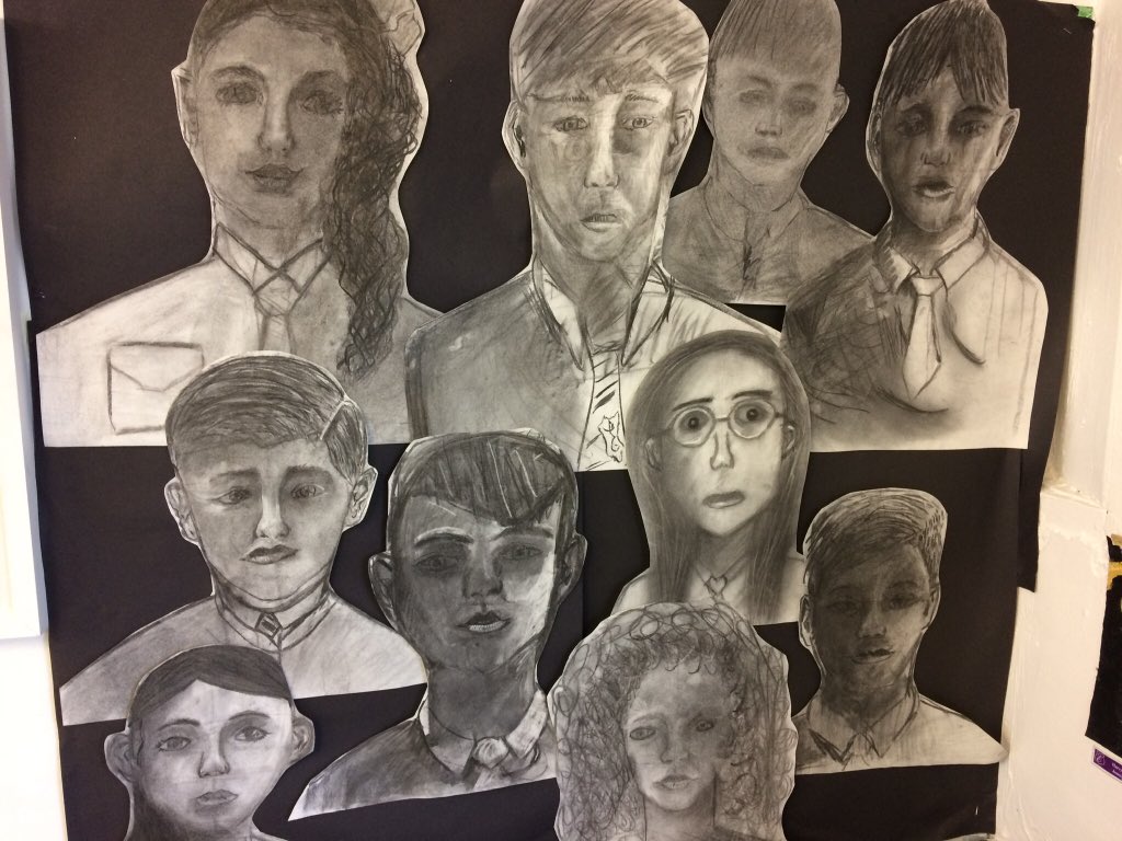 EPSArts's tweet image. A few self portraits on display! @EdenhurstSchool @EPSPrep5 @EPSPrep6 #EPSInspire