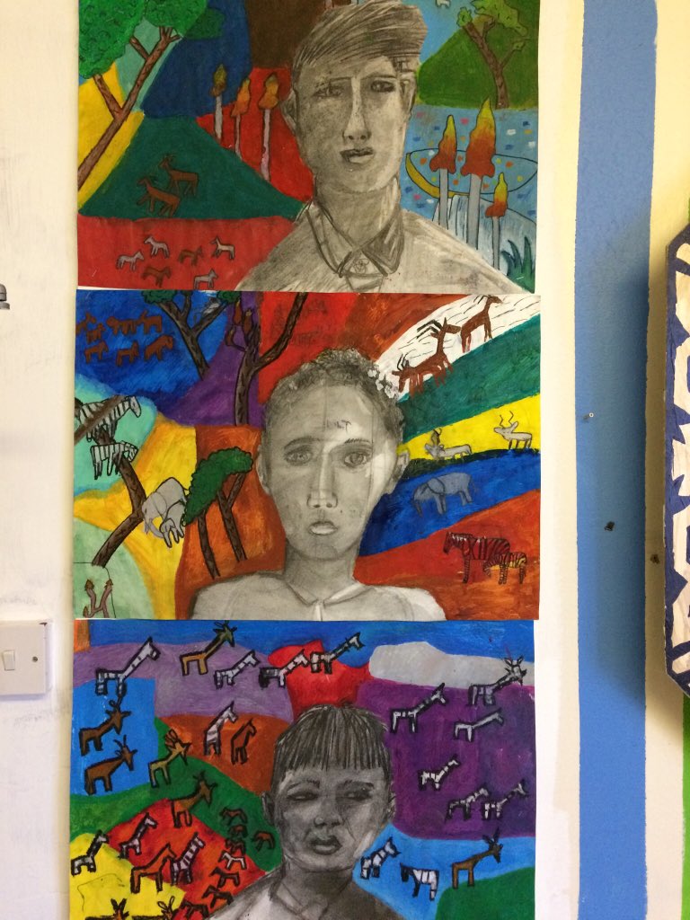 EPSArts's tweet image. A few self portraits on display! @EdenhurstSchool @EPSPrep5 @EPSPrep6 #EPSInspire
