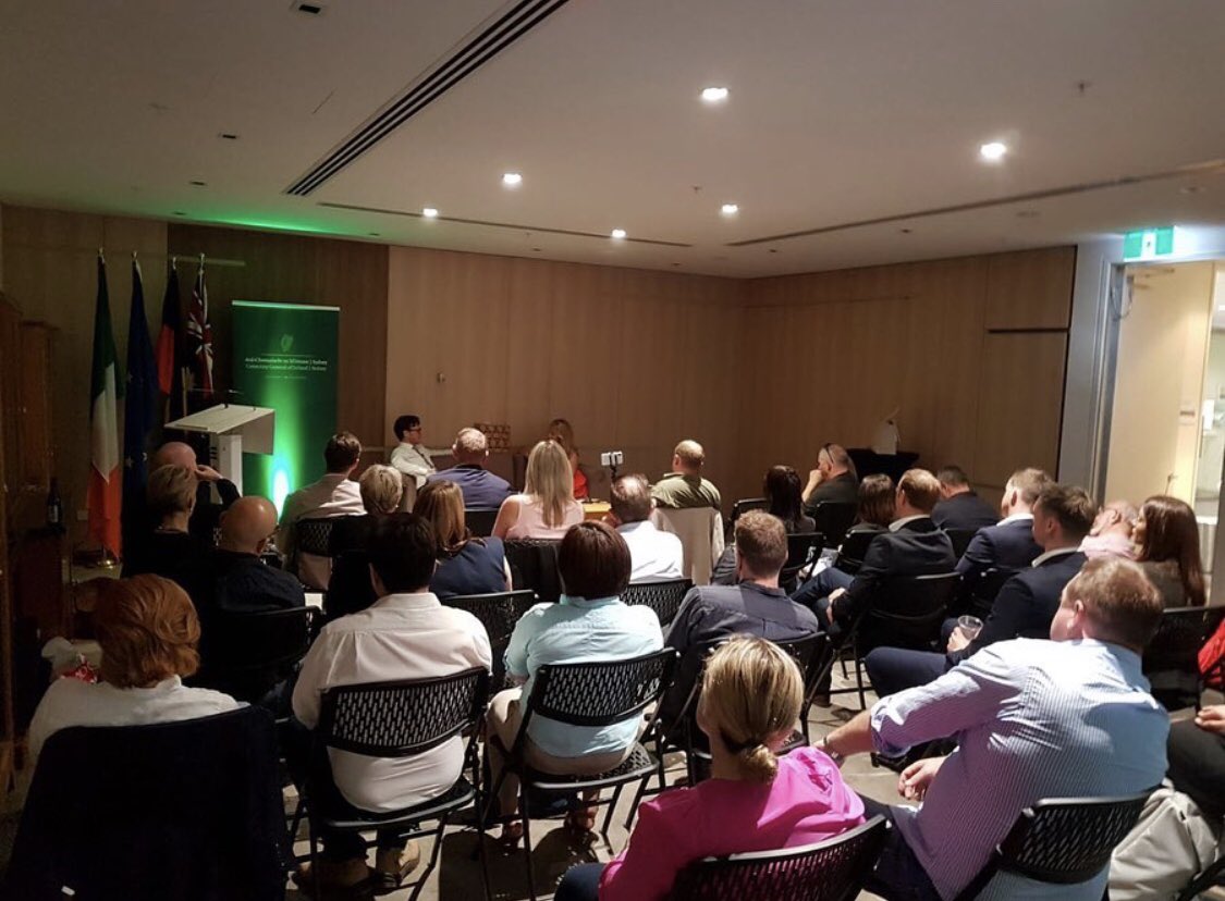 LansdowneClubAU's tweet photo. Thanks to all involved in #LDCPatChats last Thursday
@LifestyleSolns 
@IrelandSydney 
@slanewhiskey  
.
A great night of chats / Q&amp;A with @eilishbouchier &amp; @damian_ennis 
.
Here’s to #PatChats in 2020!
.
#LDCSydney #Networking #Business #Community #entrepreneur #Sydney 🇮🇪 🇦🇺 https://t.co/E4cn9xJnNU