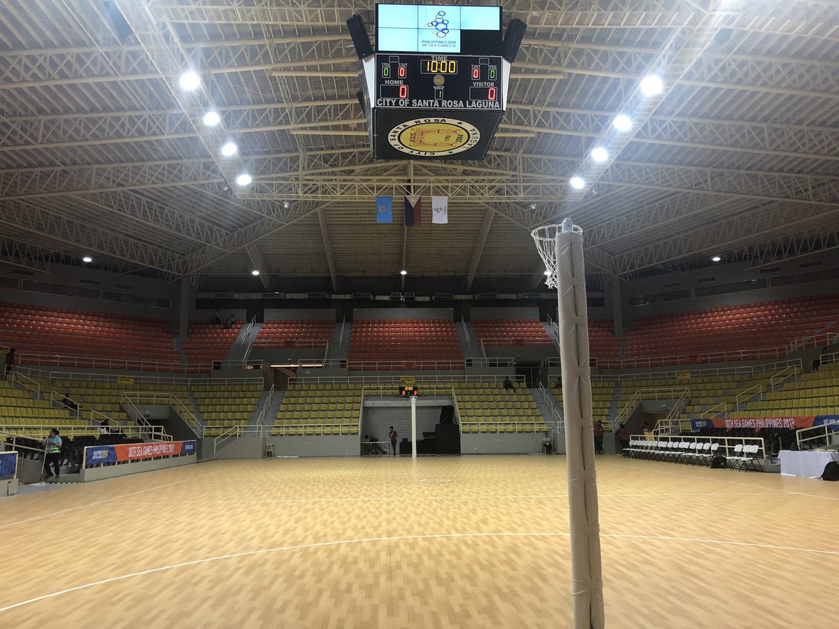 tcsportsph's tweet photo. Sta. Rosa Multi-Purpose facilities where NETBALL is held is very nice! #seagames2019 #WeWinAsOne #pinaco https://t.co/7zEOsXNHtk