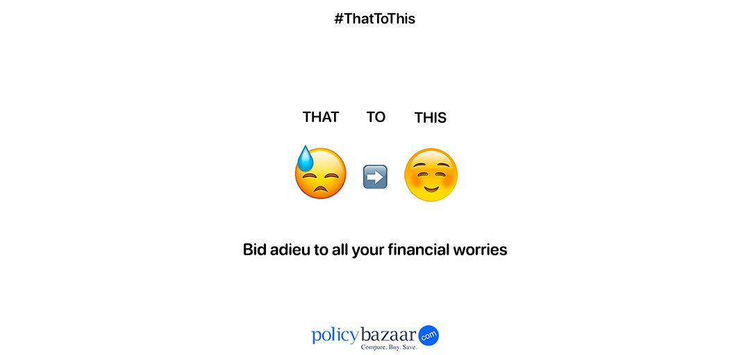policybazaar's tweet photo. Every emoji teaches an investment lesson, from #ThatToThis #NewFormat

Get the best investment plan quotes - https://t.co/3Row2d5LXX https://t.co/XQYQosjTjW