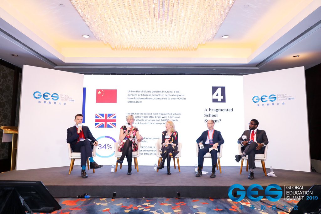 dawnhallybone's tweet photo. Great to be part of panel discussion representing @2SimpleSoftware @GlobalEdSummit chaired by @besaalexshea with @LAsays @Little_Bridge and @GL_Assessment @tes discussing Ed tech strategy #GES2019 https://t.co/SxZcPWXtE1