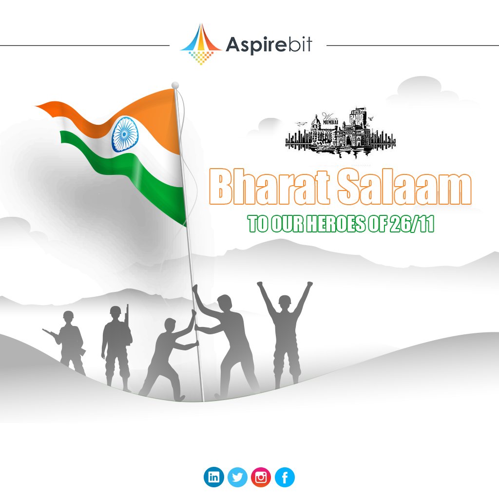 aspirebit's tweet photo. A big salute to our brave fighters who fought to terrorism on 26/11.
#MumbaiTerrorAttack #MumbaiAttacks #2611attack https://t.co/iA6gq5dA6w