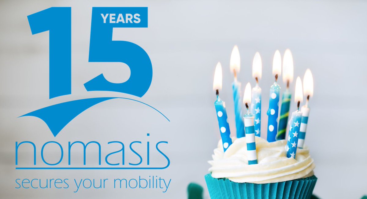 nomasis's tweet photo. Today is our birthday! 15 years of #mobilesecurity #enterprisemobility #uem #emm #mdm #ios #android https://t.co/yYQX2c4eI3