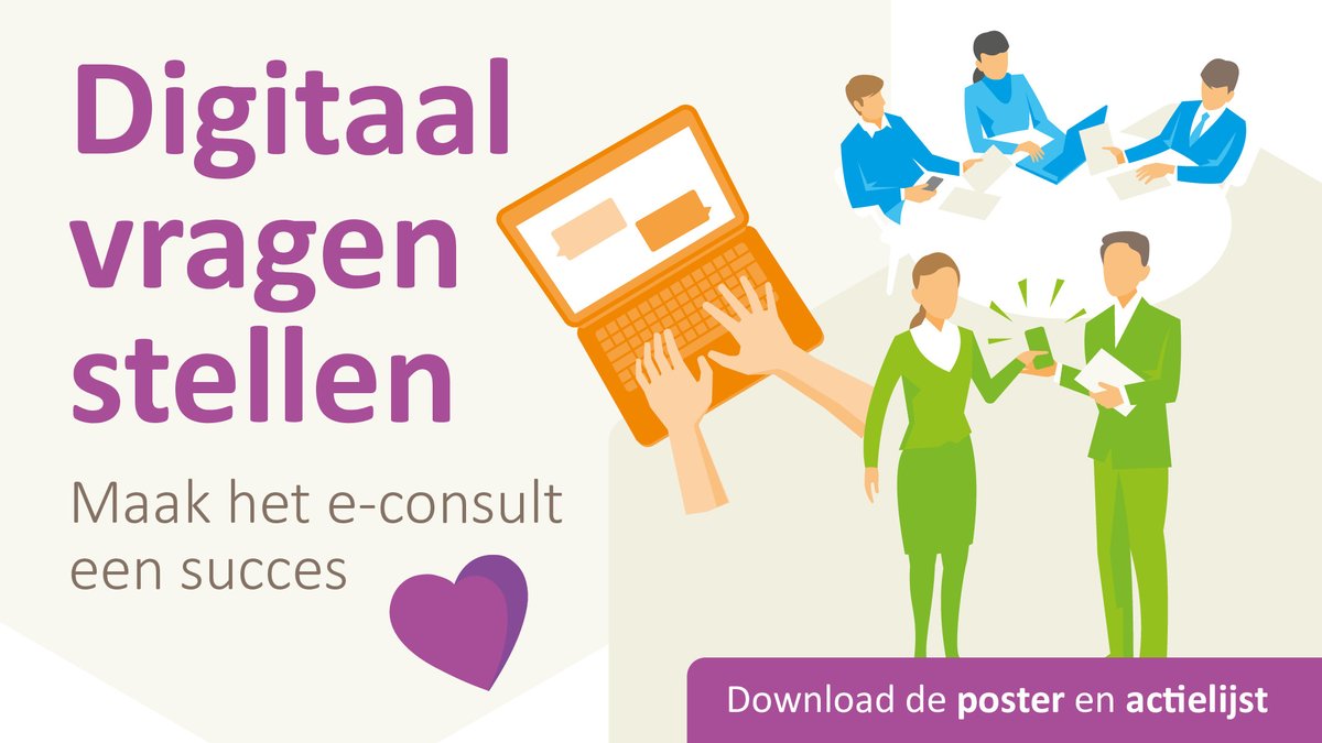 Een e-consult dat werkt voor patiënt en zorgverlener? Met de actielijst van <a href="/Nictiz/">Nictiz</a> en <a href="/IKONE_nl/">IKONE</a> wordt dit een succes! Ontwikkeld met patiënten, ziekenhuizen en leveranciers. #econsult #eHealth  ikone.nl/nl/nieuws/digi…