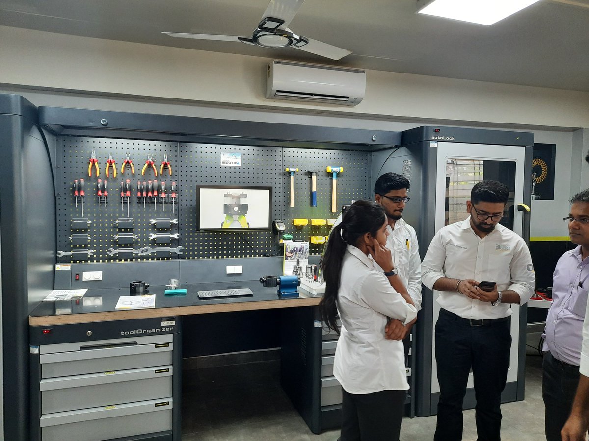 harishankerag's tweet photo. Ready for Smart Manufacturing? Great participating by industry in #ZConnect two day workshop organised by @ZollerInc India in partnership with #ZECHA and @REGOFIX_USA at Pune
@makeinindia #ToolManagement
#Presetting #Measuring #Production
#ToolHolding #Machining
@themachinemaker https://t.co/v6a6NLaRFc