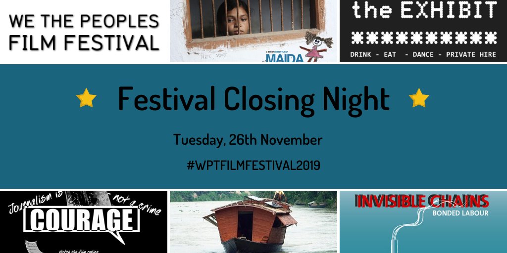 #Tonight don't miss our closing night #WTPFILMFESTIVAL2019 <a href="/theexhibit/">TheSoundExhibit</a> You can still book your seat here 👉bit.ly/NOV26WTPFilmFe… #London #humanrights #freedom #unitednations #filmfestival #documentary