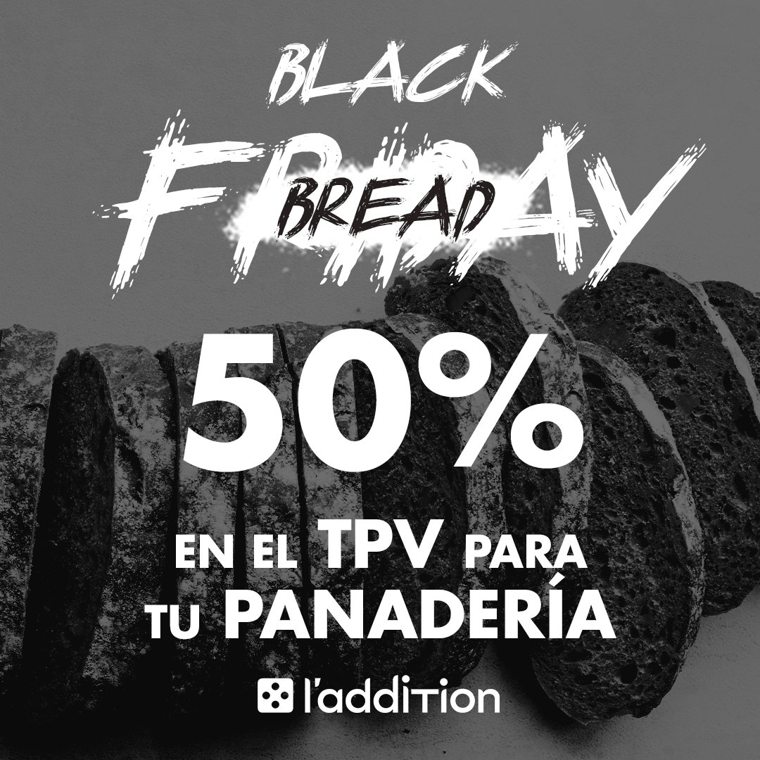 Laddition_Es's tweet photo. ¿Black Friday? ❌
¡Black Bread! ✅

El tpv que mejor se adapta a panaderías, ahora con un 50% de descuento. ¡Corre, que es por tiempo limitado ⏰! #BlackFriday 
https://t.co/T0Wq29U0h6 https://t.co/WWJwLJE0Us