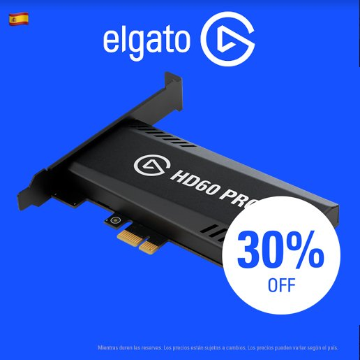 ThePulpoLopez's tweet image. ✅Black Friday de @elgatogamingES✅
Un 30% de descuento en la #HD60Pro
#elGato #Capturadora #BlackFriday #LiveStreaming #VideoProduction 
 
🔥🔥De 199,95€ a 137,00€🔥🔥
➡️amzn.to/33hCtzn⬅️

#LetsGetIt #TeamPulpo