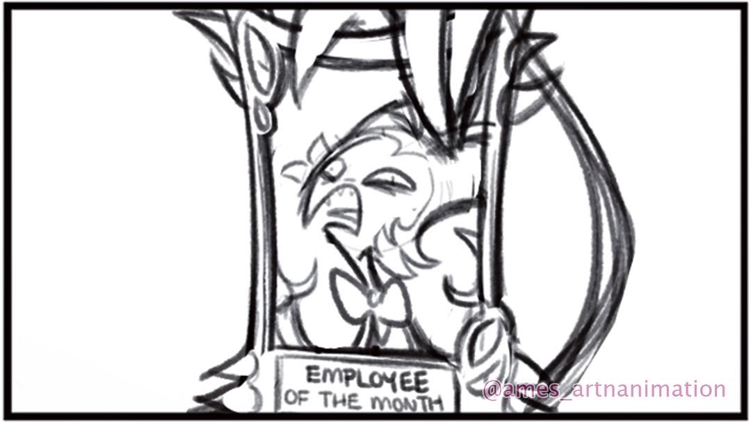 @JaneGumball turned Moxxie's employee of the month pic into pure treasure ??✨? I'm so happy you got to draw this panel! 
