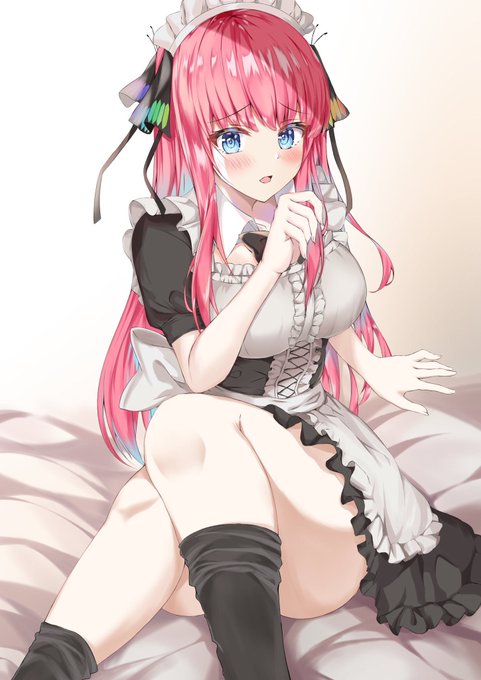 YワイさんがTwitterに投稿した中野二乃(五等分の花嫁)のイラスト。
