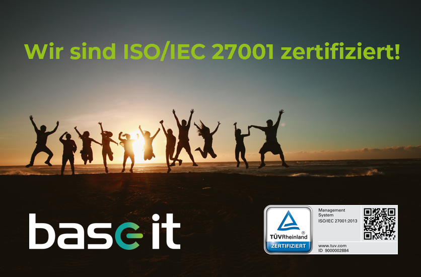 base_it's tweet photo. 🎉 Wir sind ISO/ICE 27001 zertifiziert! 🎉

Wir haben im November die ISO/IEC 27001 Zertifizierung für das erfolgreiche Informationssicherheitsmanagementsystem, in Bezug auf die Verwaltung von sensiblen Daten, erhalten. https://t.co/SsiRCLRWWs https://t.co/LYwBRMHLcu