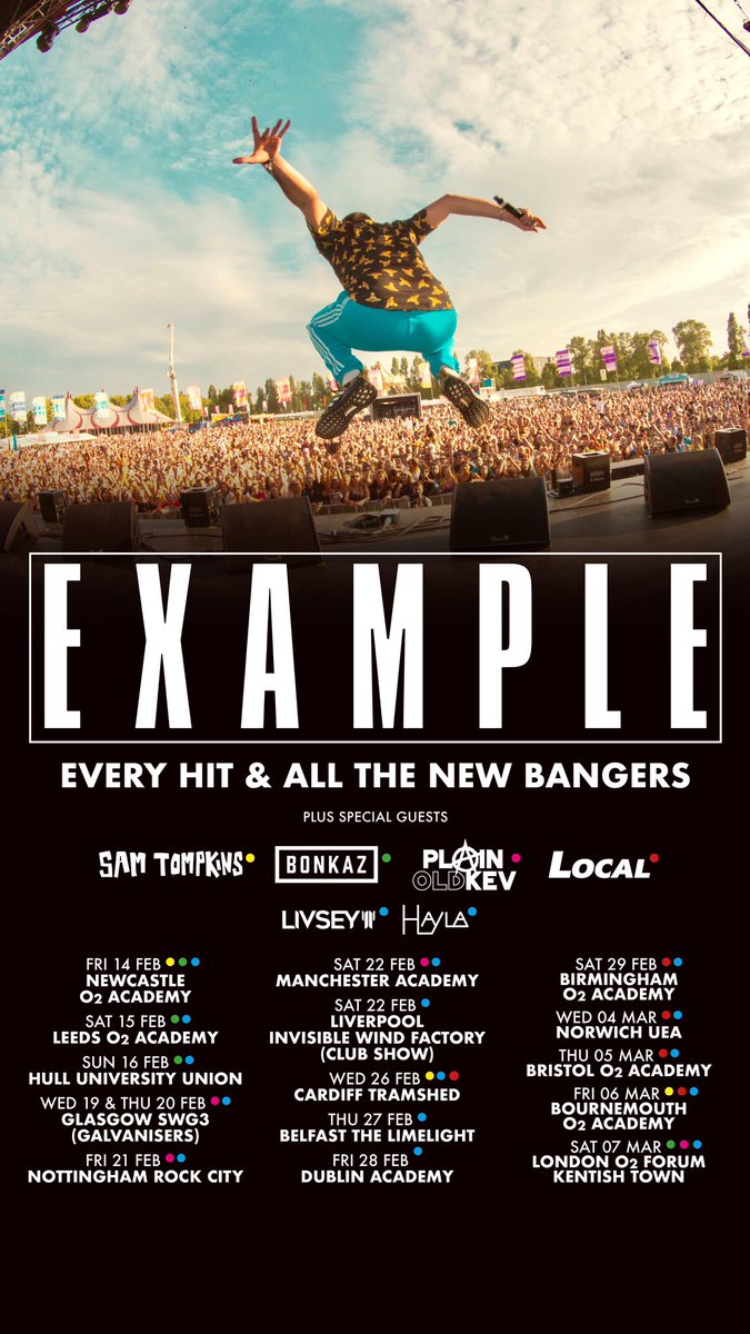 UK &amp; Ireland Tour 2020 supports have been announced... <a href="/SamTompkinsUK/">sam tompkins 🥪🎈</a> <a href="/Bonkaz/">Demario Bonds</a> <a href="/haylasings/">HAYLASINGS</a> @LivseyUK Local and <a href="/MajesticOnline/">MAJESTIC</a> new project <a href="/PlainOldKev/">Plain Old Kev</a> - ticket link in my bio