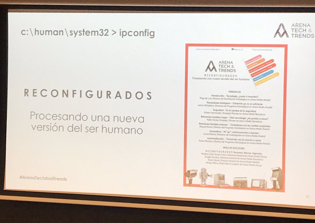 Yolandadevega's tweet image. Arena Tech &amp;amp; Trends: human experience design, el gran reto de la digitalización #ArenaTech&amp;amp;Trends @Arena_es