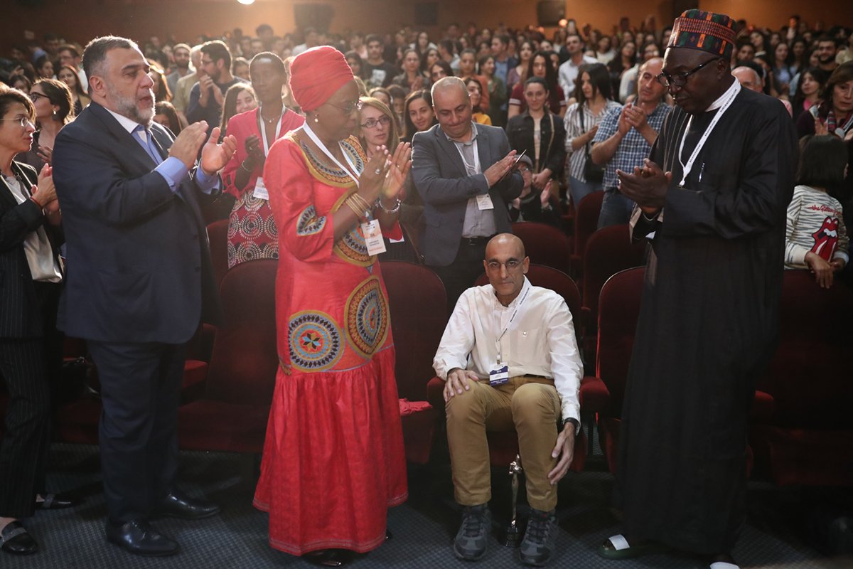 An amazing special screening of The Heart of Nuba in Yerevan, Armenia at the Impact Humanity Television and Film Festival October 17. The standing ovation went on for more than 10 minutes!