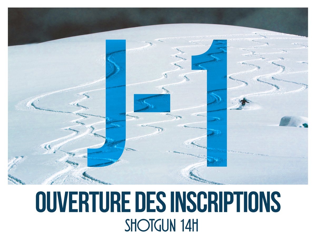 Le shotgun c’est demain ! 😍

La plateforme d'inscription sera ouverte demain à 14h précise ⏰

Nous vous rappelons que c’est le chef d’appartement qui inscrit toute son équipe !

Get ready ! 🏂 <a href="/Grenoble_EM/">GEM - Alpine Business School</a> <a href="/JFFiorina/">JF Fiorina</a> <a href="/valdisere/">Val d'Isère</a> 

gemaltiglisschallenge.com/participer