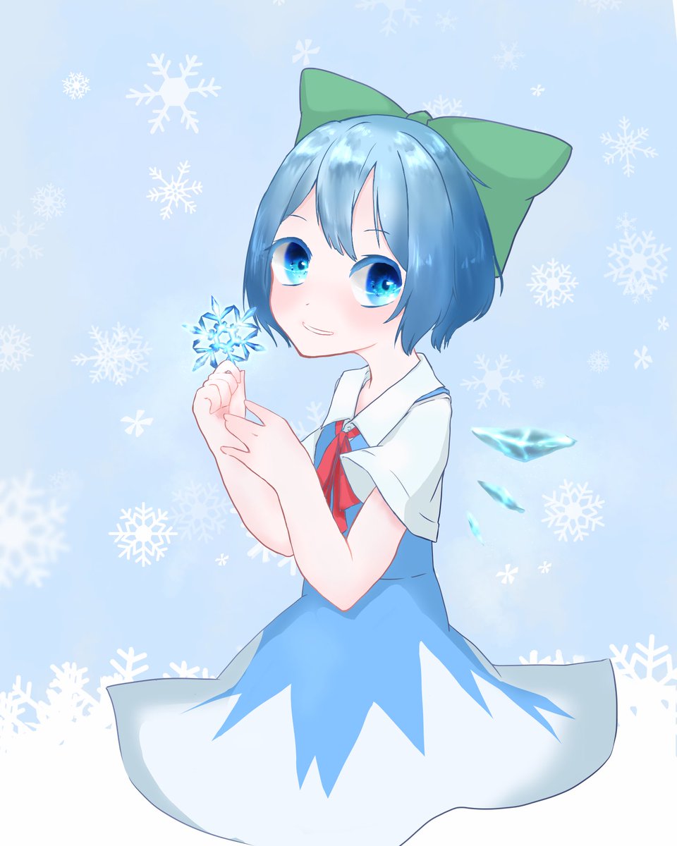 ট ইট র Saria 絵描きさんと繋がりたい チルノ 東方project 可愛い系のチルノさん描きました 髪の毛描くの難しい