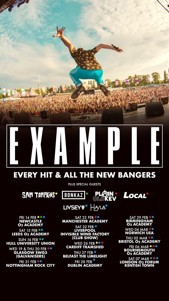 My new project <a href="/PlainOldKev/">Plain Old Kev</a> has been lucky enough to have been asked to support someone who inspires me greatly <a href="/example/">example</a> on his UK TOUR!! ⠀
⠀
P L A I N  O L D  K E V  IS BORN!!!FOLLOW <a href="/PlainOldKev/">Plain Old Kev</a> to see the journey unfold 🤘🏻
⠀
Be the first to see it!
gigsandtours.com