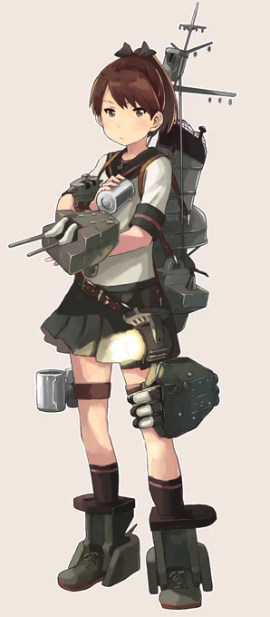 これはいつぞや自分のために描いた敷波改二 