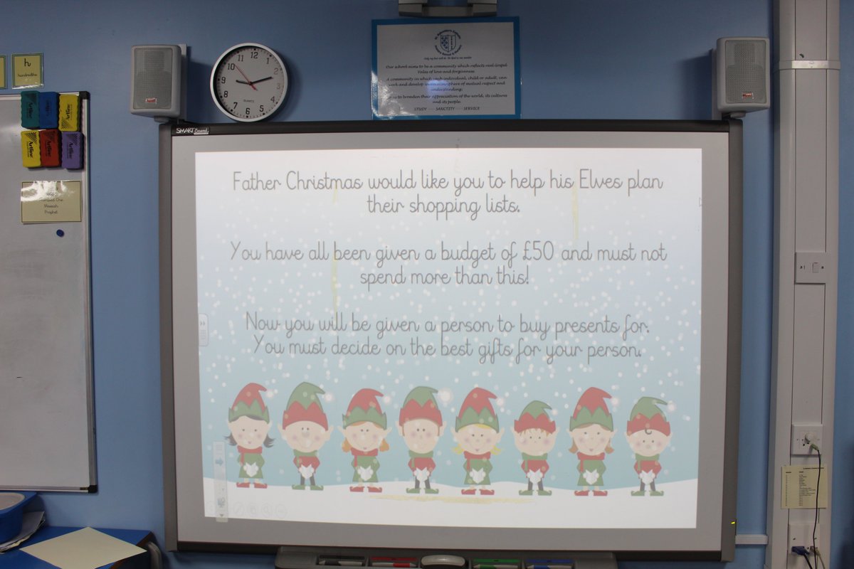 StSebastiansPri's tweet photo. #Sebsy5 helping the Elves make shopping lists and managing a budget. #Sebsmaths #LCQM #mathsbreakfast https://t.co/7Oeo2QJS5D