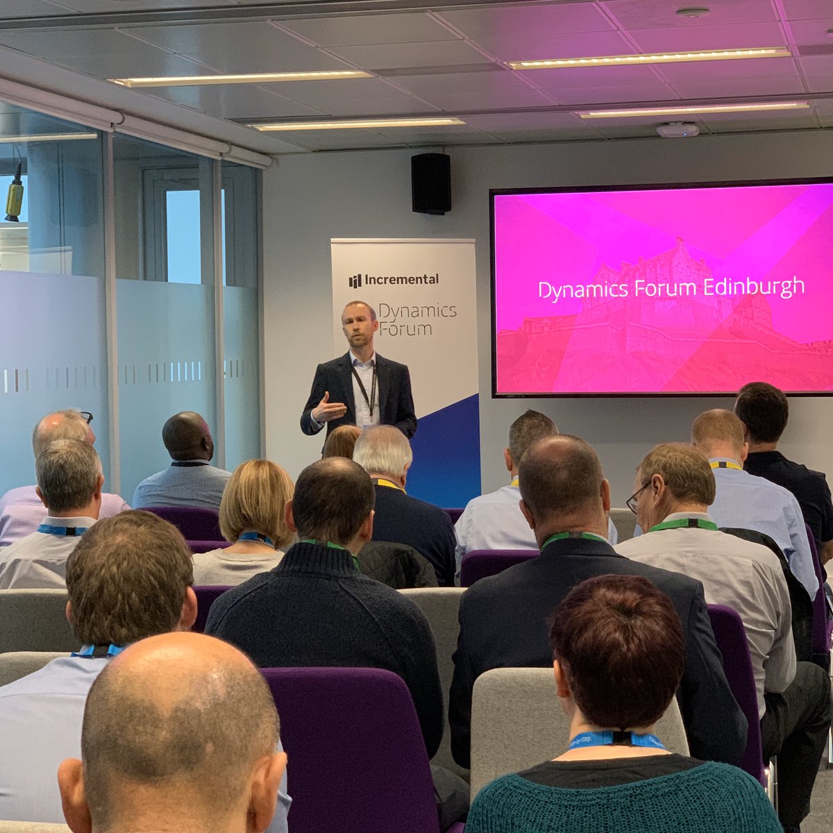 inc_group_uk's tweet photo. #DynamicsForum #Edinburgh kicks off this morning with a welcome from Incremental’s #Cloud & Apps Director Iain Cherry, and a keynote from Microsoft's @davidsreid https://t.co/6RvGdlOoHa