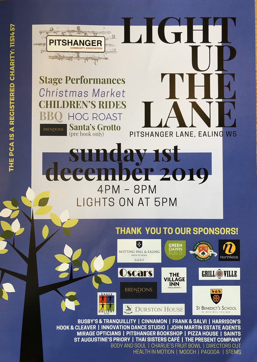 Your loving local tweeters Marion and Carlene will be out and about and up and down #PitshangerLane on Sun 1 Dec posting as many photos/videos from the @Pitshanger #LightUpTheLane event as we can before our fingers freeze 🥶 

See you there! #Pitshanger #W5 #Ealing #WestLondon