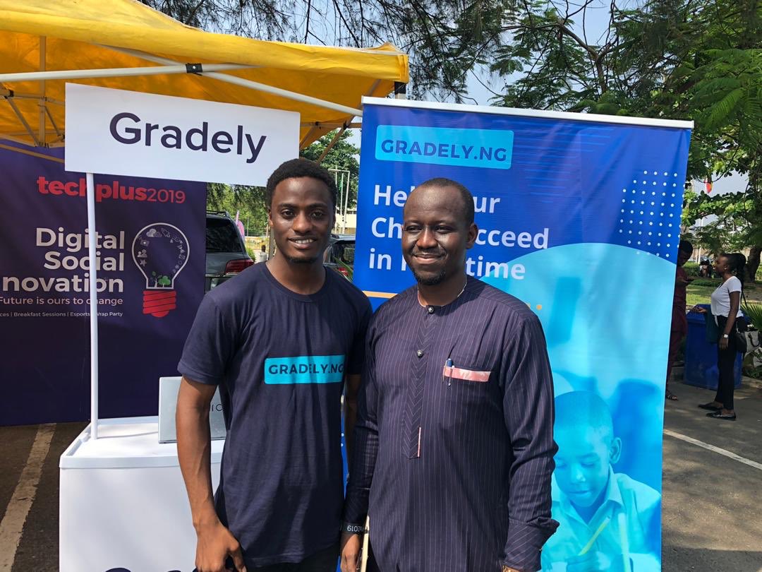 gradelyco_'s tweet photo. With us here is @Adelaface & @Boye_Oshinaga who are cofounders of @gradely and Mr Ife Adebayo @IfeAdebayo, Special Assistant on Innovation, Office of the Vice President. Super excited about Edtech is revolutionizing education in Nigeria ! #techplus2019 @dadabenblog https://t.co/VsVUtAxuSJ