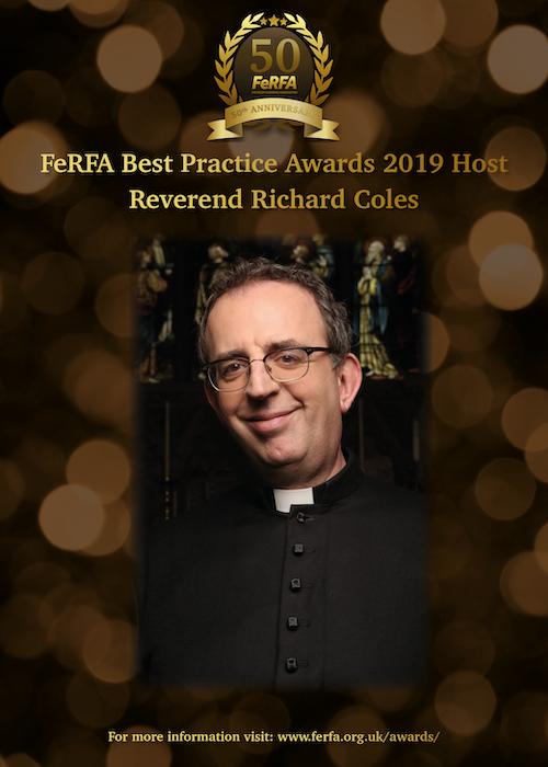 FeRFAResin's tweet photo. We canβt wait to see the @RevRichardColes this Friday at The Best Practice Awards 2019π#FeRFA50 https://t.co/po0l4n8w90