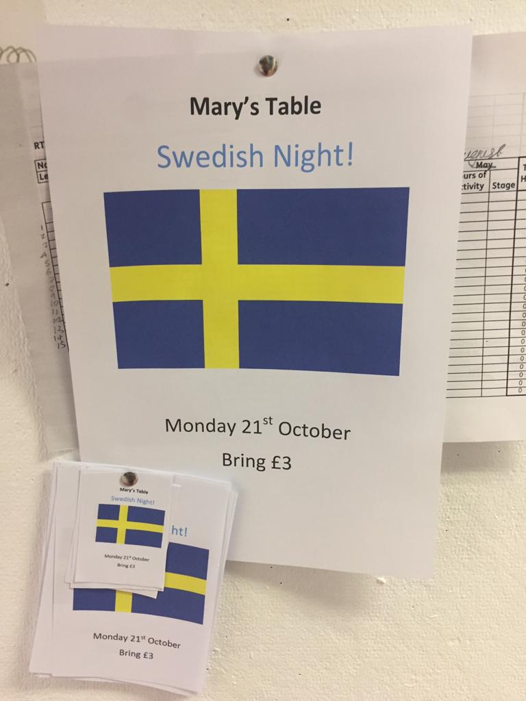 YarrowOpeningD's tweet photo. Swedish themed Mary’s Table complete with balloon artist. What more do you want!? https://t.co/7cBl9nzU0W