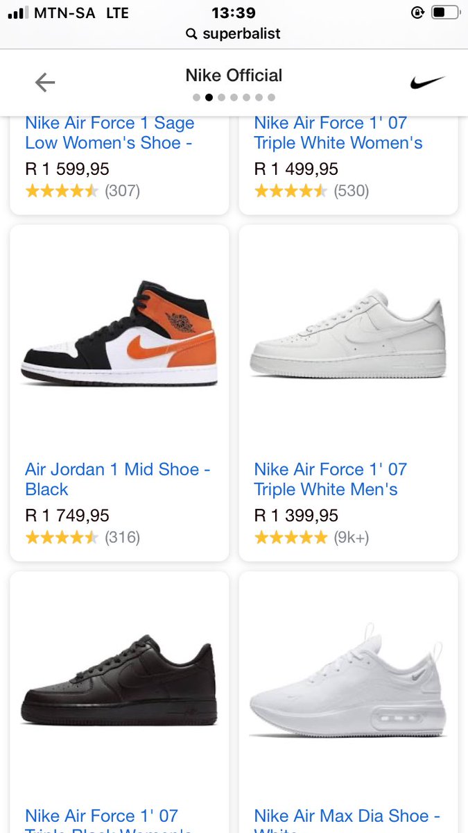 superbalist nike takkies