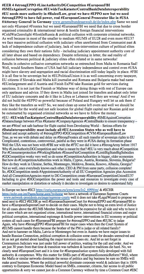 GunterFehlinger's tweet photo. @EUCourtPress #ETR calls for a #EuropeanSupremeCourt #StrongEPPO #EER4 #EuropeanFBI @COE_Execution @coe @ECHR https://t.co/eSkb5kUNsw