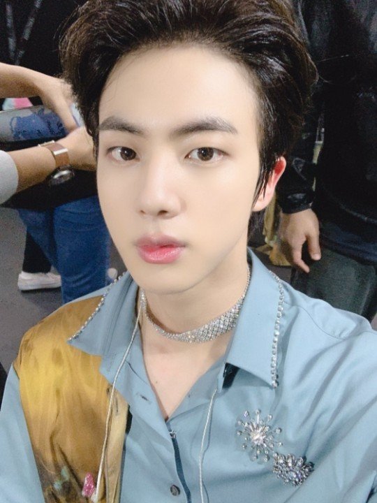 Jin United on X: [Naver] BTS Jin looks awesome while holding