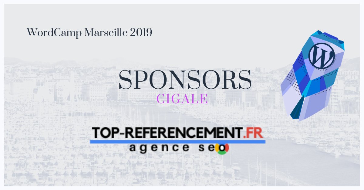 Un grand merci à Top Référencement d'être Sponsor Cigale ! 
Venez rencontrer l'homme derrière Top Référencement au #WordCamp #Marseille !
@Easy_Web_Fr #WordPress
2019.marseille.wordcamp.org/sponsor/top-re…