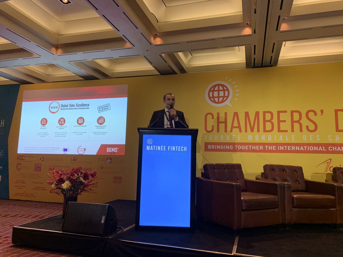 GDE_DEMS's tweet photo. @welabed pitching Data Excellence Management System #DEMS at #ULCC19 #GovernbyValue @Kempinski #MatineeFintech2019 #Fintech #DataGovernance #AI #ContextualIntelligence @BusinessIn_ch https://t.co/q7GyetmhXy