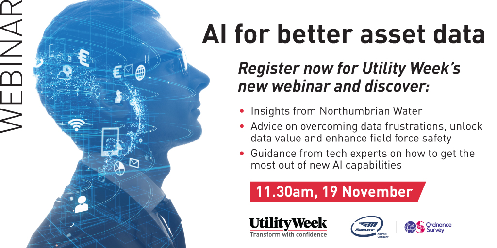 UtilityWeek's tweet image. Missed our webinar on using AI for better asset data? Watch on demand now and hear from @OrdnanceSurvey @Mobileye  @NorthumbrianH2O  and more. 

Watch now: bit.ly/31iWgNQ

#AIforutilities #technology #UKutilities