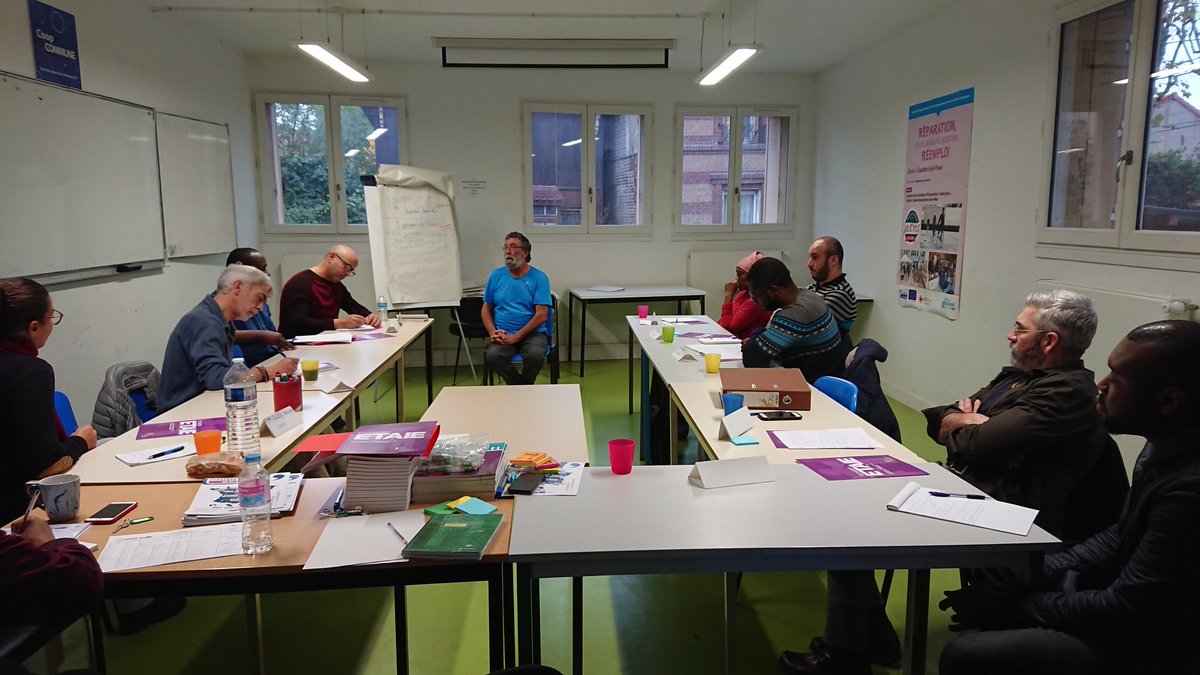 CHANTIERecoleIF's tweet photo. C'est parti pour la 11ème promotion de la #Formation #ETAIE en Île-de-France ! Cette promo expérimentera l'intégration de la modalité #FEST dans le Bloc de compétences "Former en situation de production" 😊🥇#ESS #IAE #inclusion #GRAFIE https://t.co/pbmDWwicxg