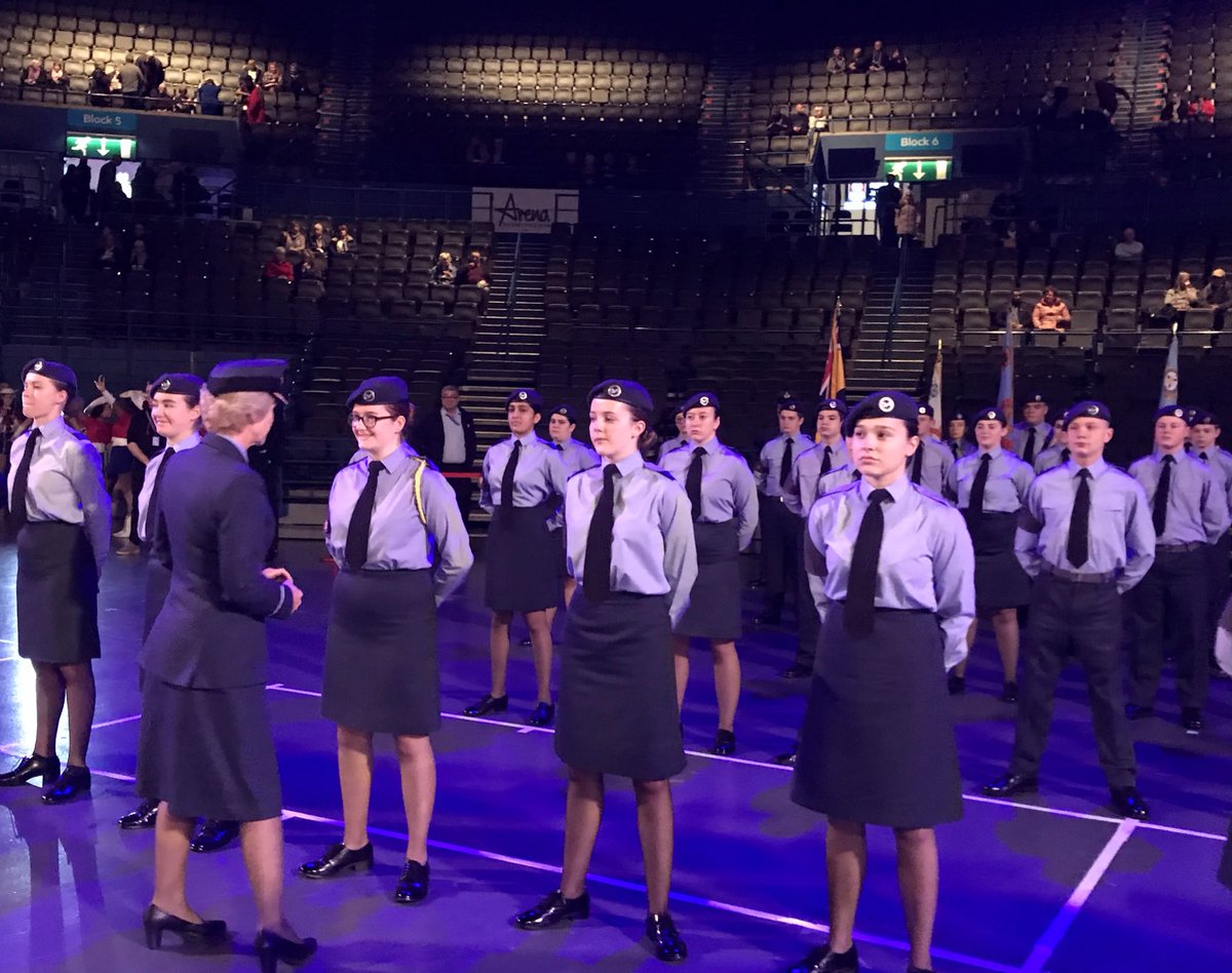 1206SqnATC's tweet photo. Where did that weekend go!? Well done everyone! All the cadets and staff looked amazing on the arena floor at the @BhamTattoo  @Wsc4Staffs @196Walsall @481_OC @1871atc @2379Sqn 165 Sqn @ComdtAC @KCRangerettes #greatweekend #aircadets https://t.co/zWMXGWkAKL