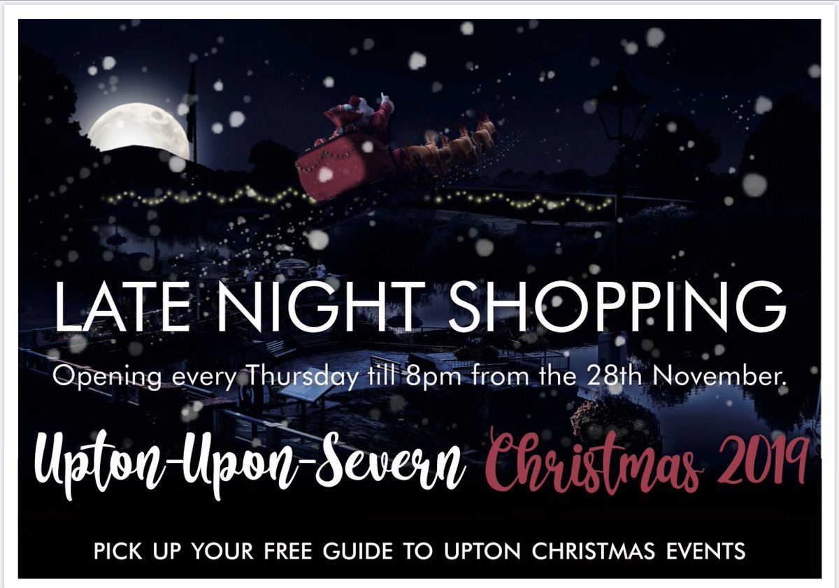 uptonhour's tweet photo. Join everyone in Upton from 5pm for late night shopping and carol singing, Christmas lights and more! Thursday 28th November @KingsUpton @ValueforMoney7 @annetteVFM @uptonmuseum @uptonuponsevern @boathouseupton https://t.co/0mMIG1A126