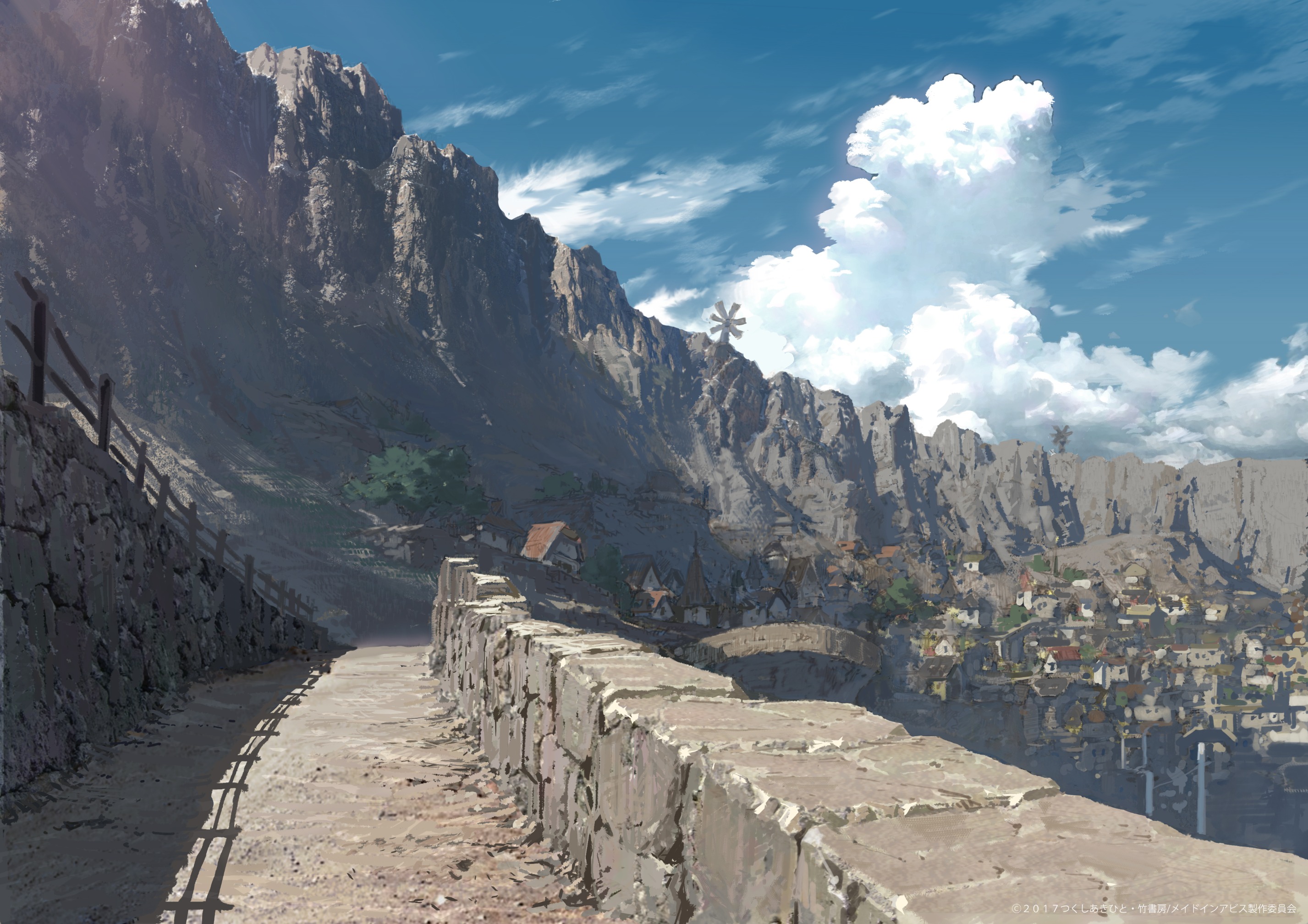 増山修 インスパイアード Masuyama Osamu Inspired Inc メイドインアビス 崖の描写スタイルが固まることとなった 2枚の背景画 メイドインアビス 背景美術 許可済 T Co Hmtygaxvpw Twitter