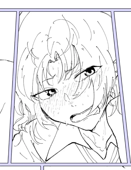 汗いっぱい描くの好き 